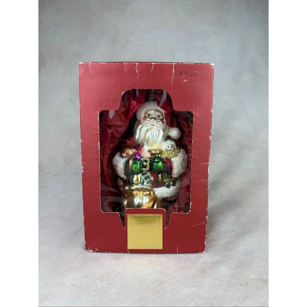 Vintage Lenox Christmas Ornament Santa 2001 Yuletide Treasures